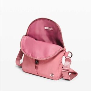 NWT Lululemon All Night Festival Bag Micro Deco Pink